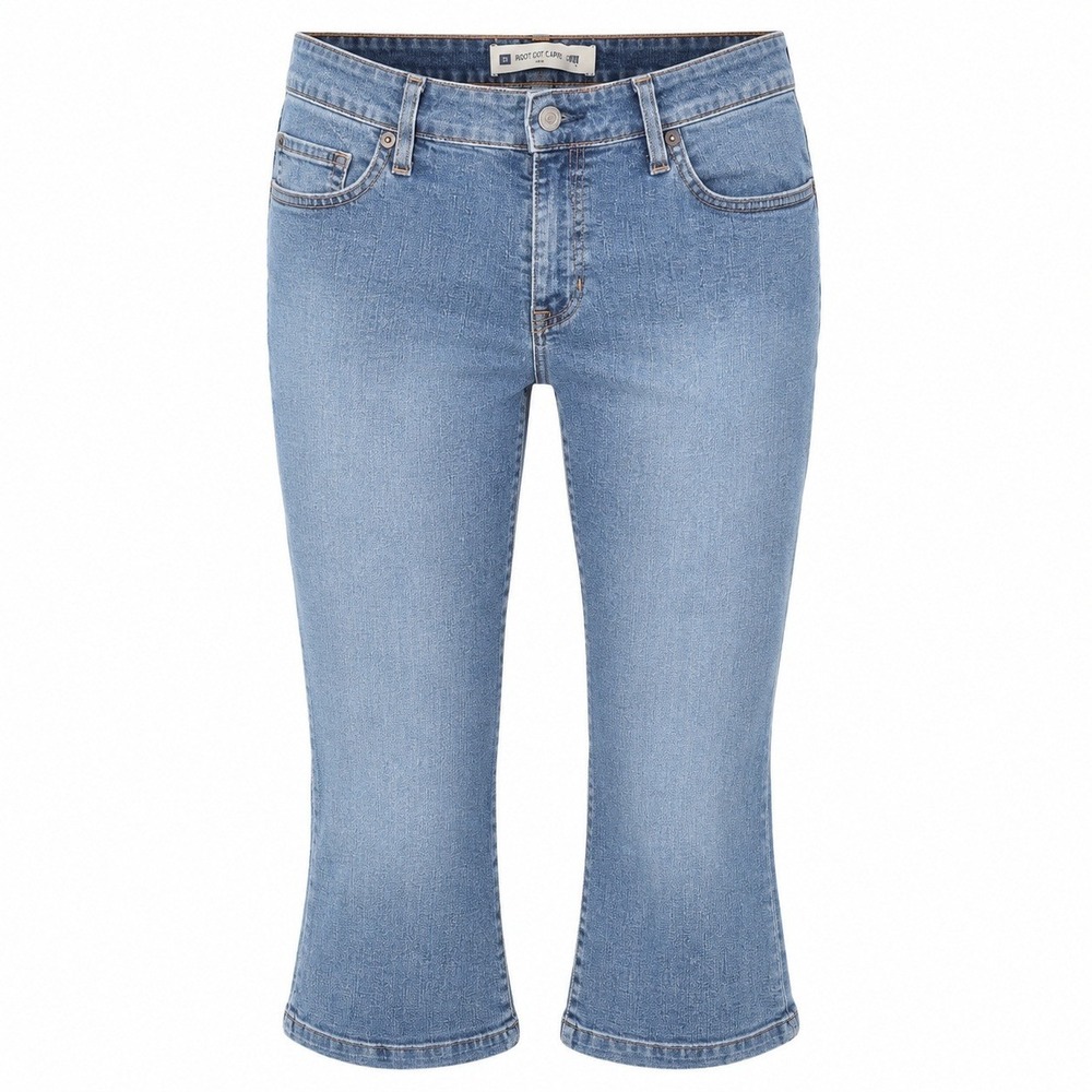 VTG Gap Bootcut Capri Jeans Womens 8 Medium Wash Stretch Denim Cropped  Y2K 2002